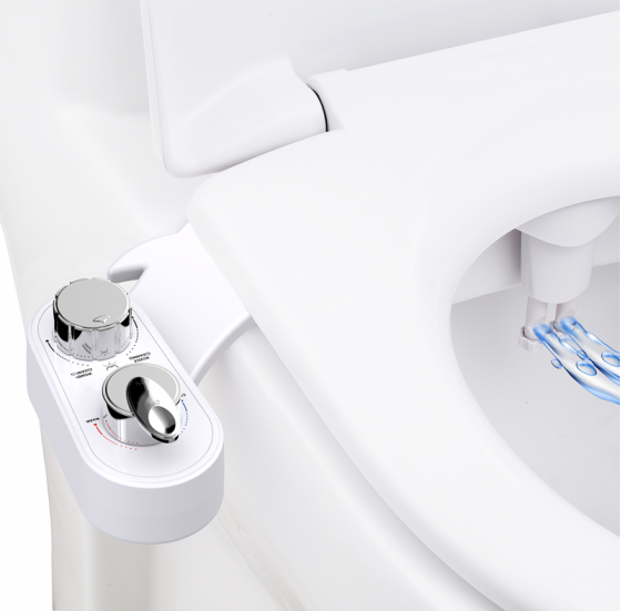 Hot And Cold Water Toilet Seat Bidet Non Electric Combination Toilet Bidet